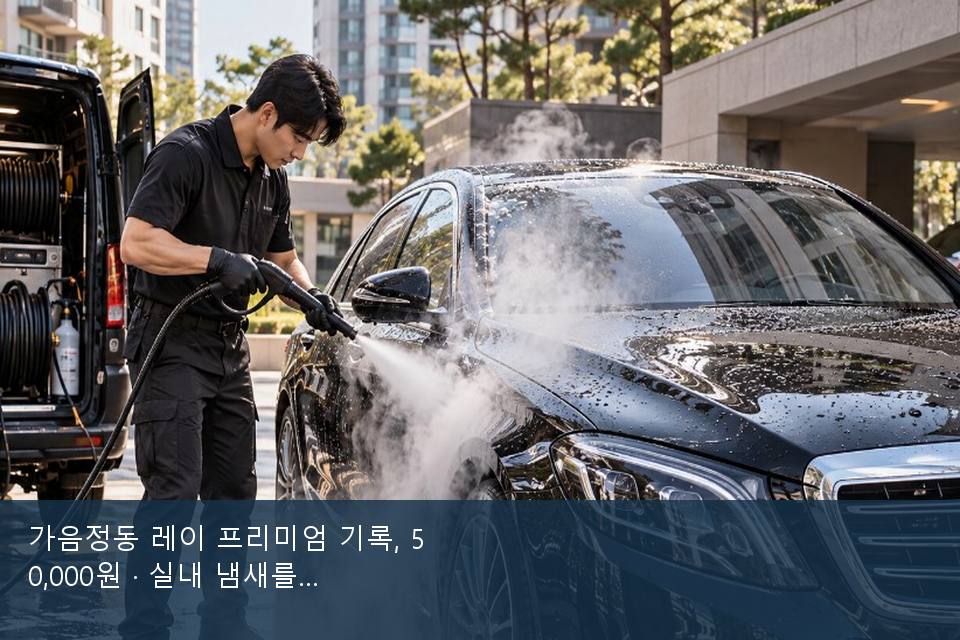 가음정동 레이 프리미엄 기록, 50,000원 · 실내 냄새를 연 기록
